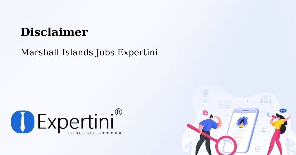 Disclaimer – Marshall Islands - Marshall Islands Jobs Expertini